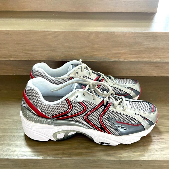 Aetrex Mens Zoom Runner Wide Width in Red/White - Picture 7 of 7